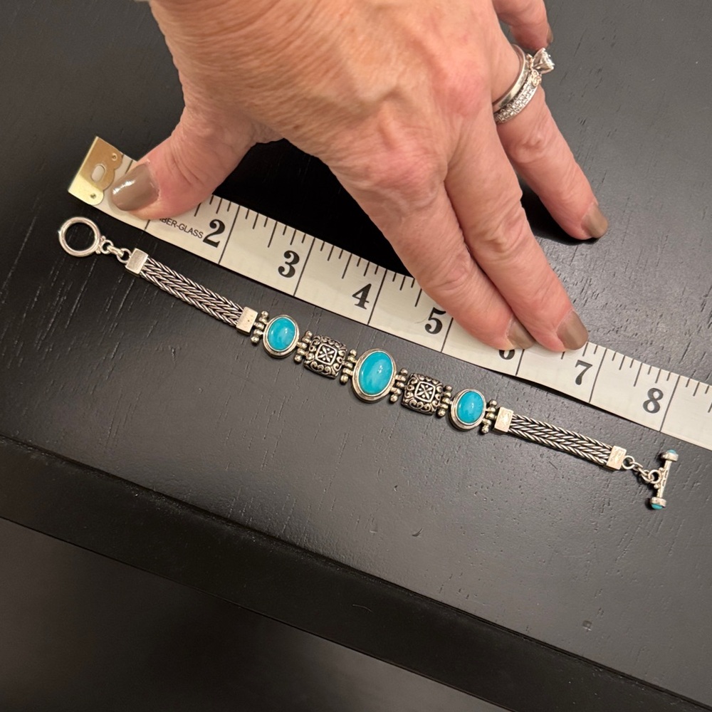 Silver and Turquoise Bracelet